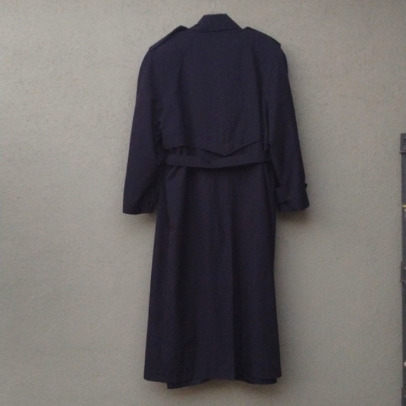 Vintage S.B.II by Bitterman Navy Trenchcoat 12 - Picture 2 of 10